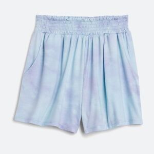 T4T Gwyneth Tie-Dye Elastic‎ Waist Short Size XL Color Light Blue NWT